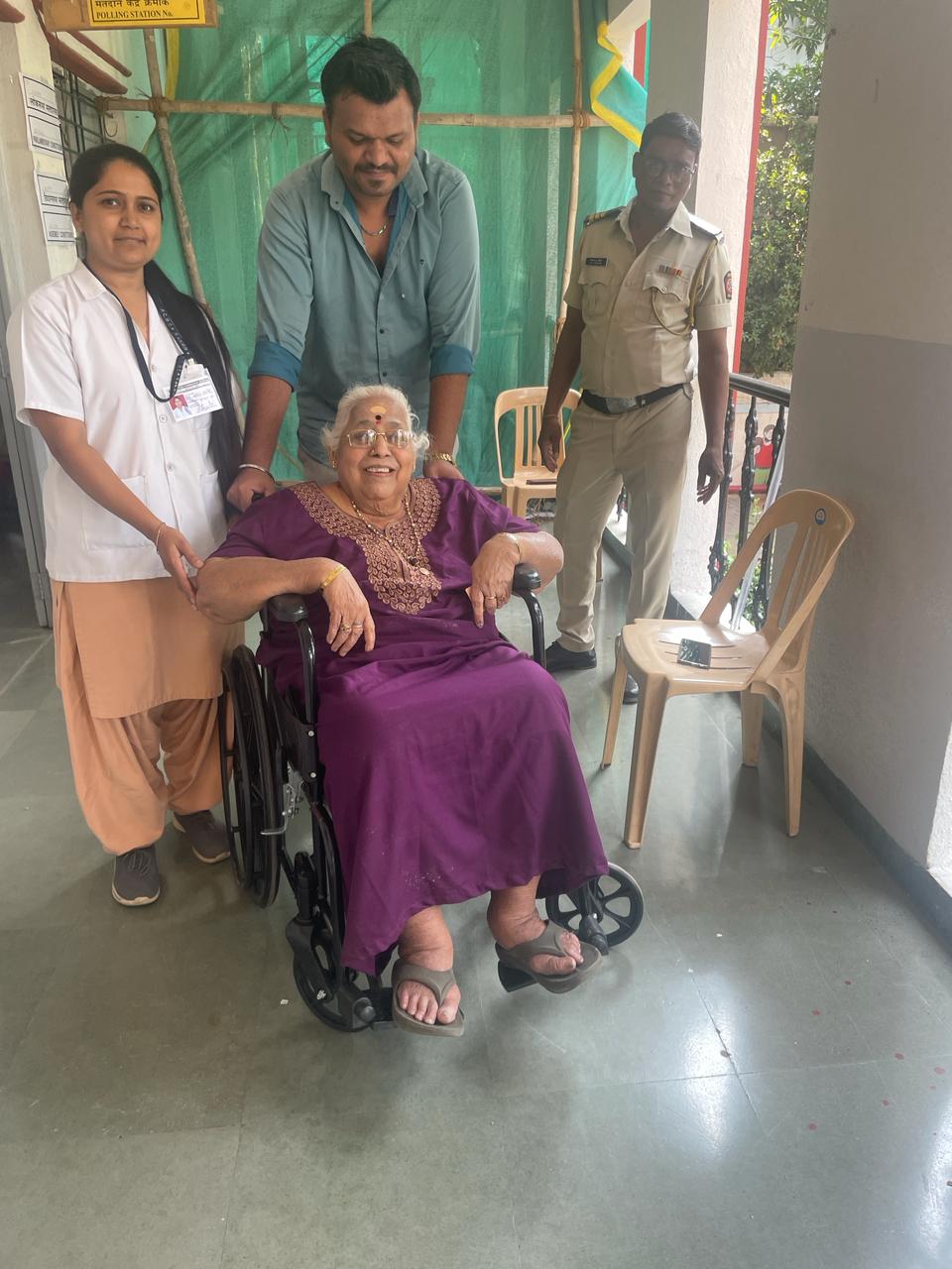 Sushila krushnan  age 85 New Poona Highschool Sector 28 Pradhikaran