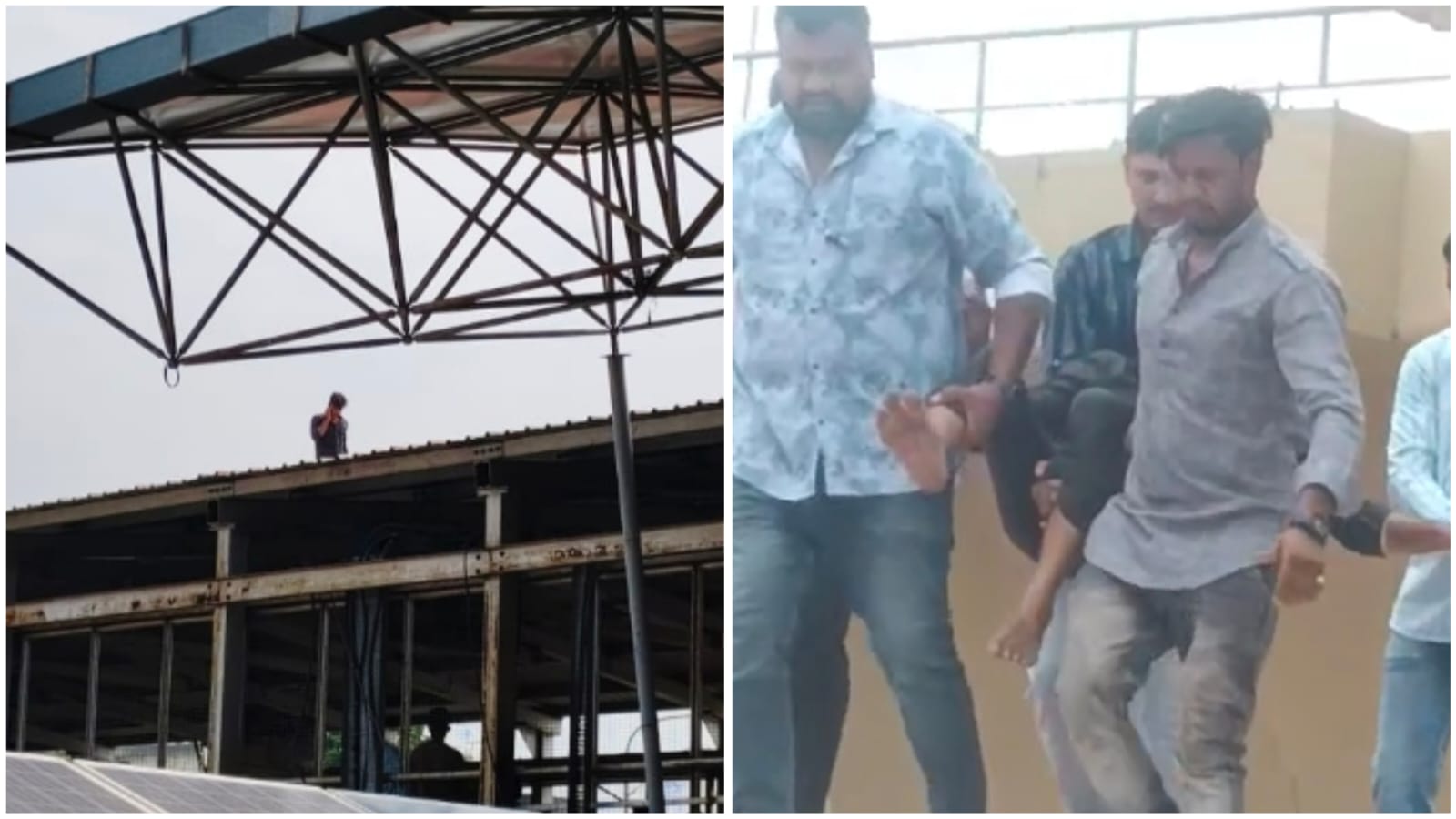 Pune Railway Station by Climbing Foot Over Bridge