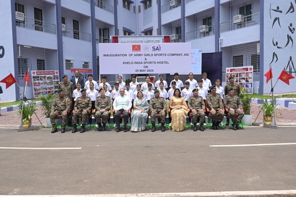 Army Girls Sports Company and Khelo India Sports Hostel inaugurated at Army Sports Institute, Pune