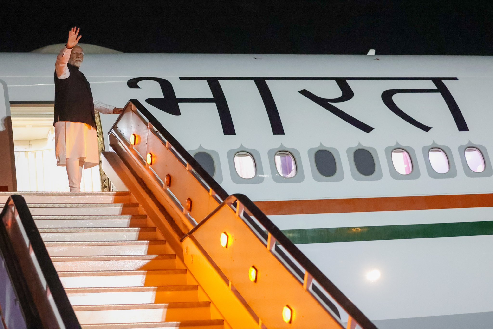 MEA Spokesperson: A Successful Visit To Italy Concludes As PM Modi Emplanes For New Delhi. 