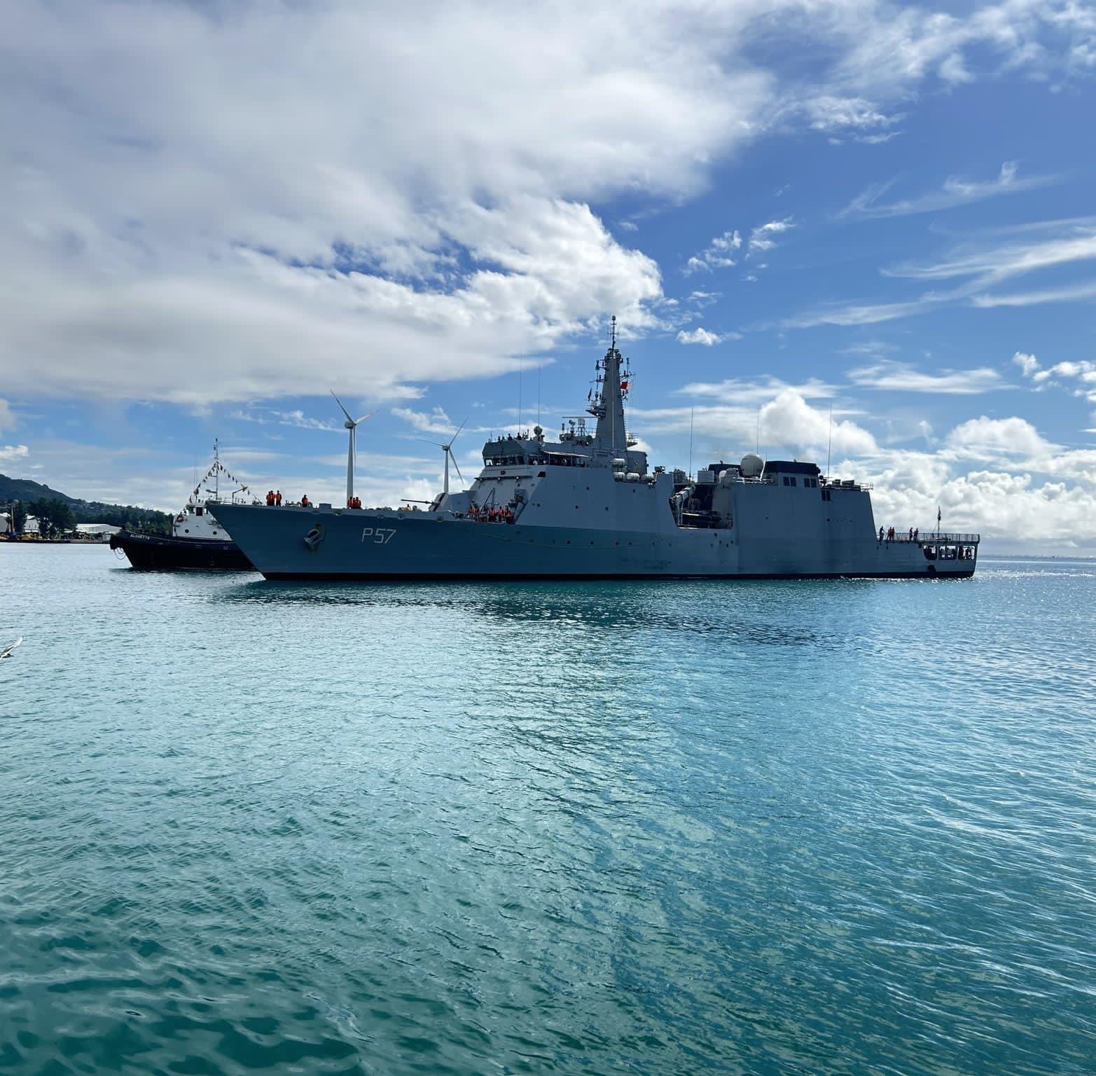 INS Sunayna (Saryu-class OPV) arrived at Port Victoria in #Seychelles on June 15 in company of Seychelles Coast Guard Ship Zoroaster