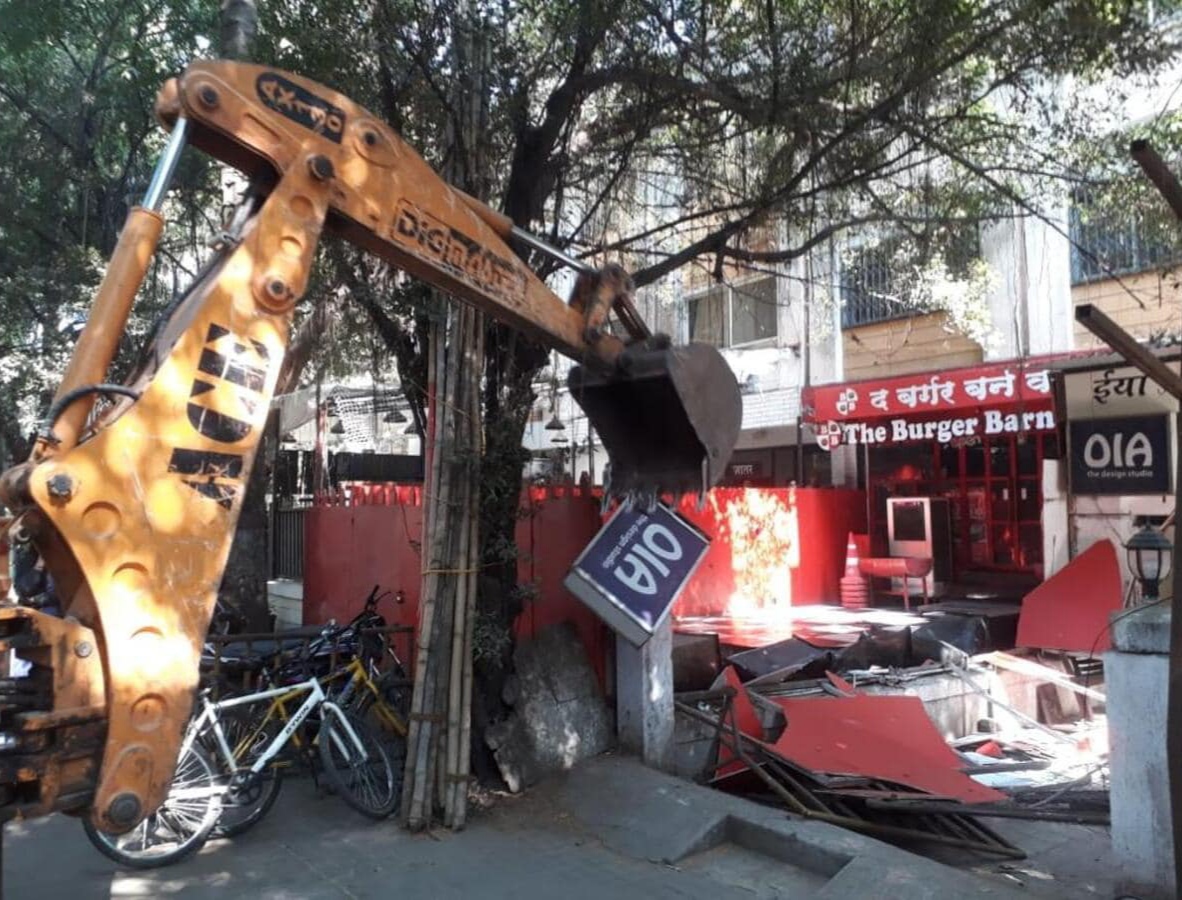 Civic Administration Initiates Demolition Drive Against Unauthorised Bars and Pubs in the City After CM's Order