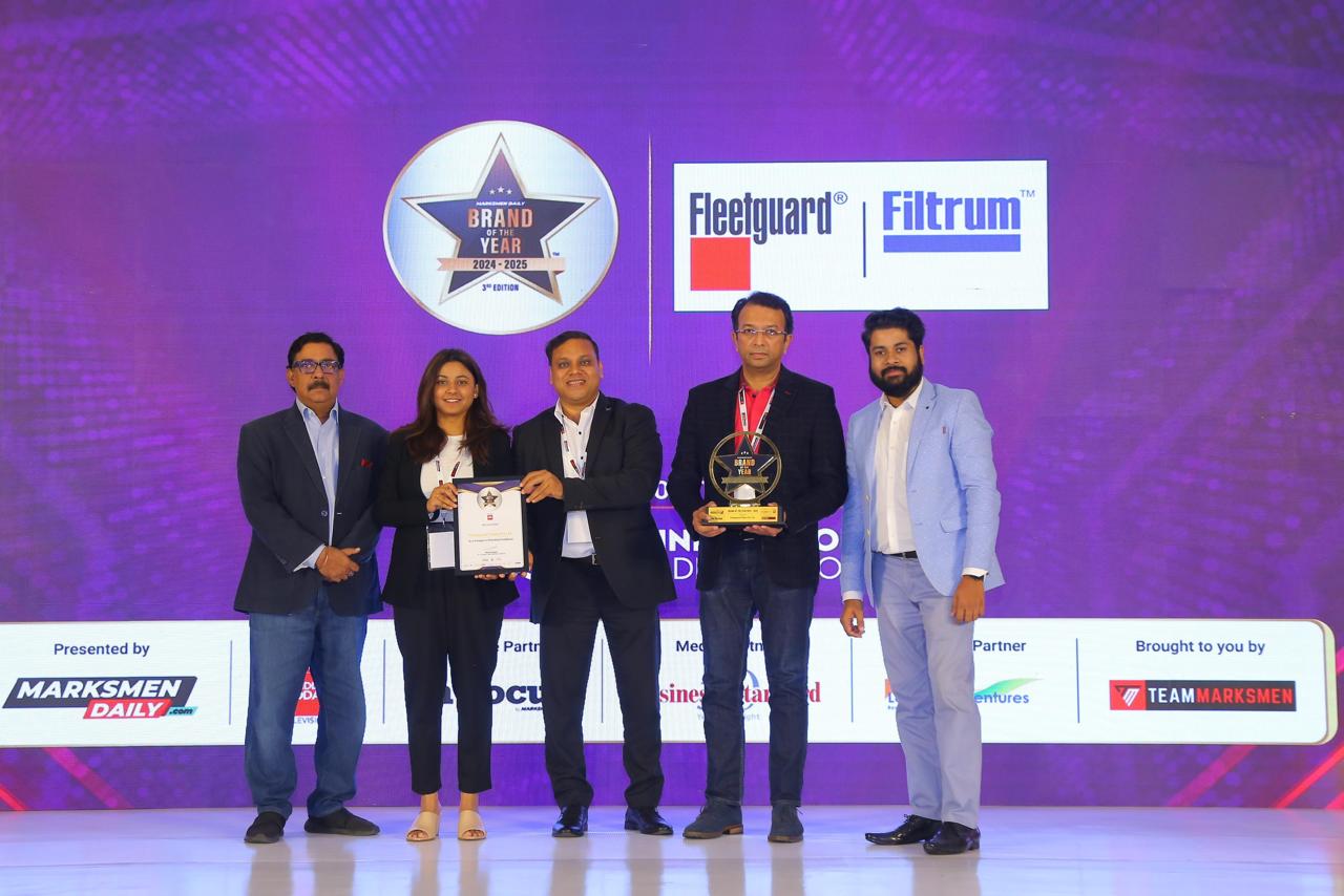 Fleetguard Filters Private Limited (FFPL) recognized as “Brand of the Year 2024” in the Automobile and Auto Ancillary Category