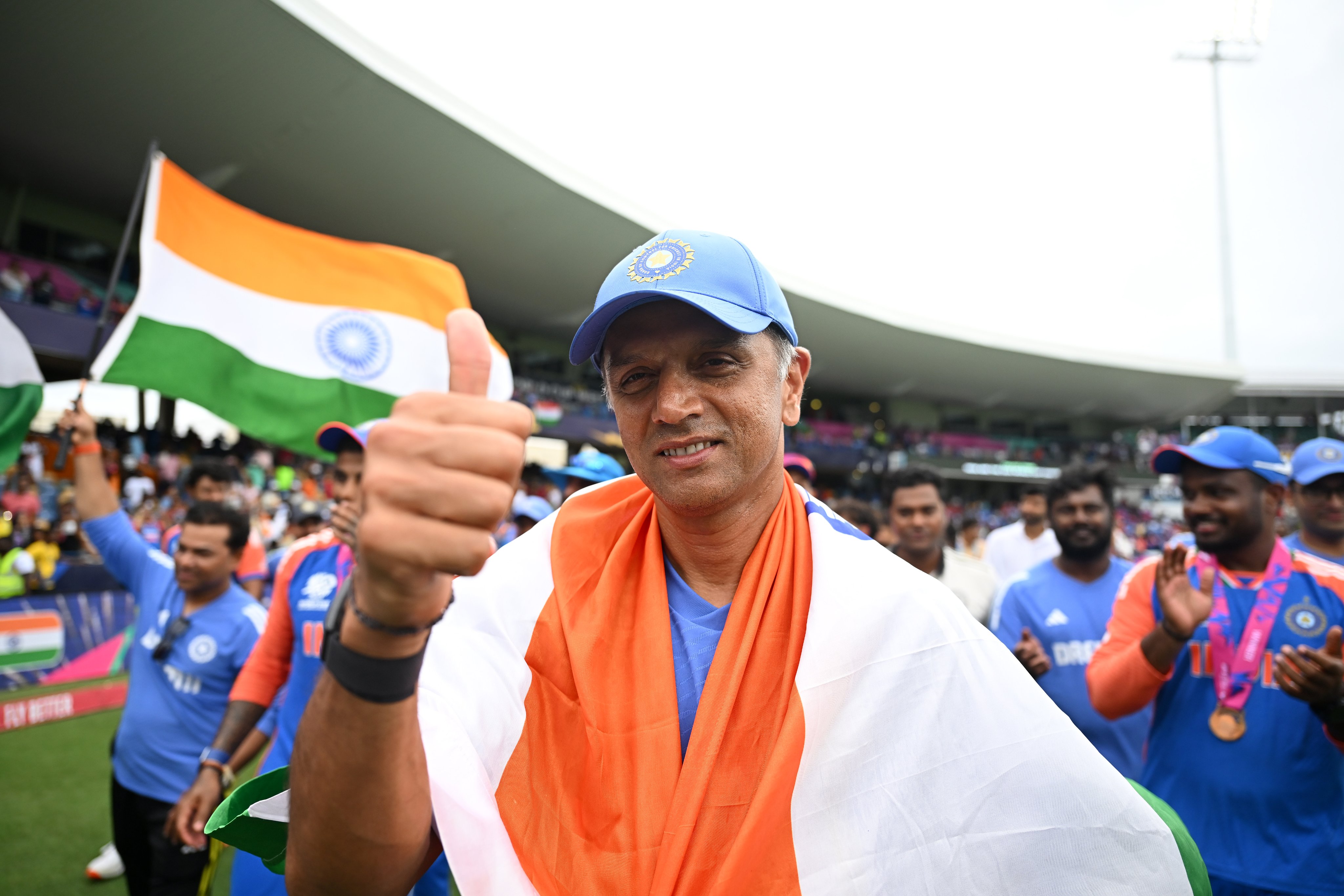 Team India Head Coach Rahul Dravid signs off in a legendary fashion...