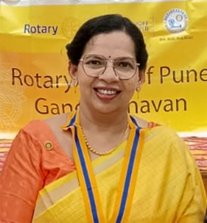 Meenal Dhotre becomes President of Rotary Club of Pune Gandhi Bhavan