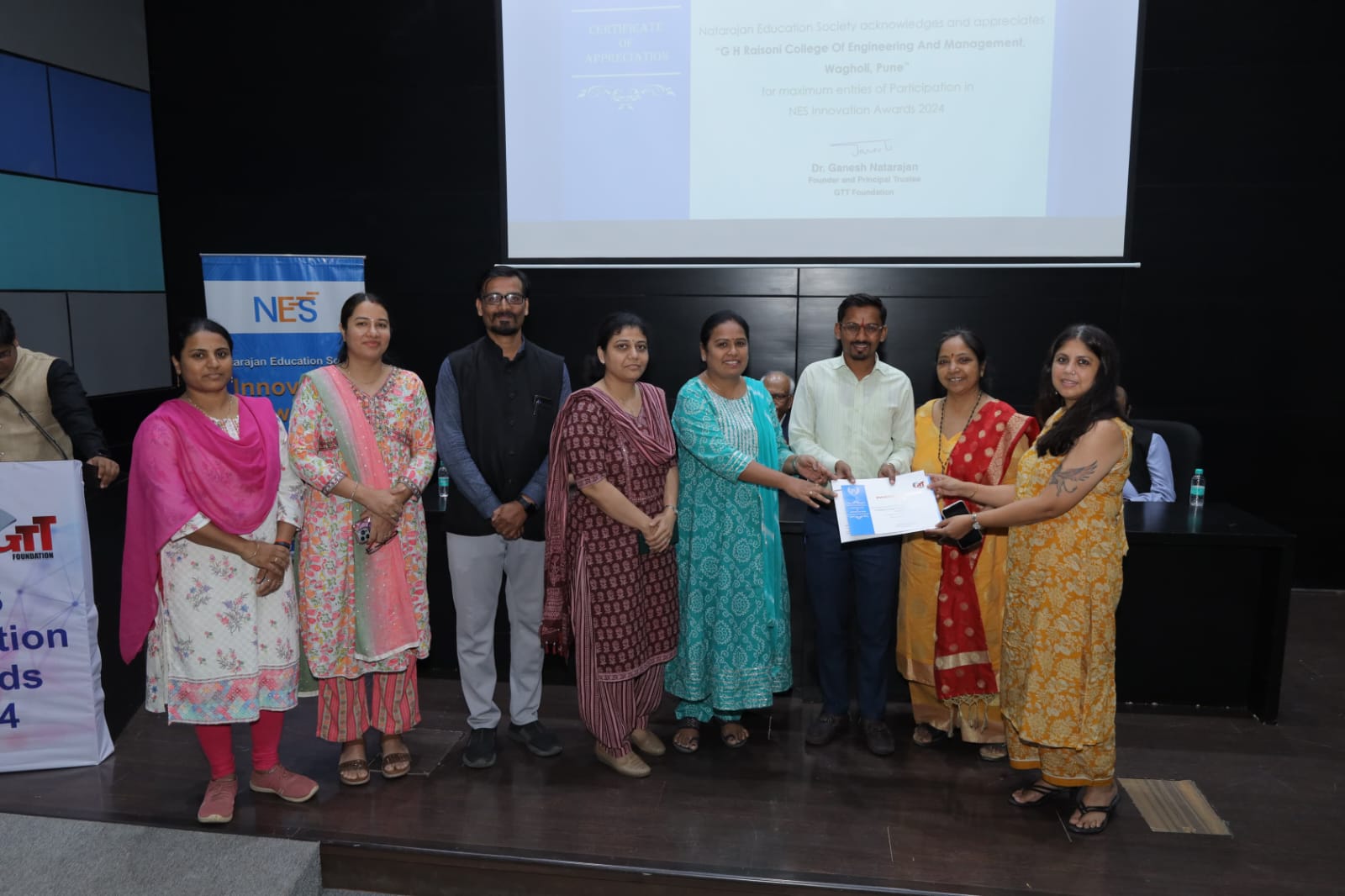 GHRCEM Students received GTT NES Innovation Awards