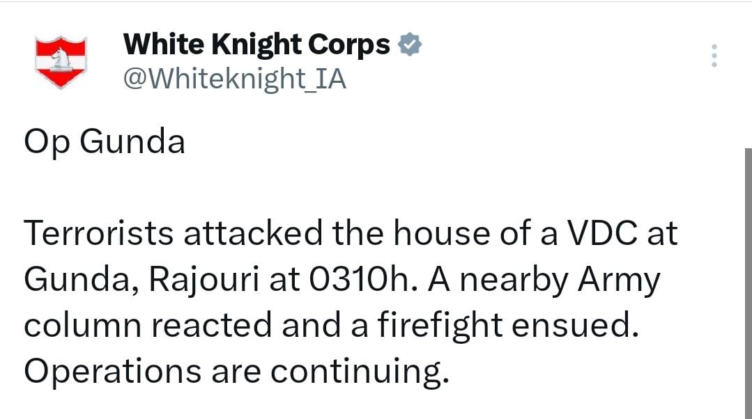 Op Gunda , White Knight Corps 