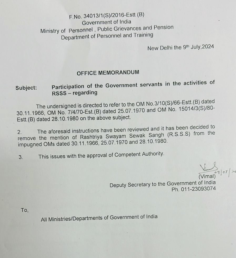 Government employees can now participate in RSS activities. 