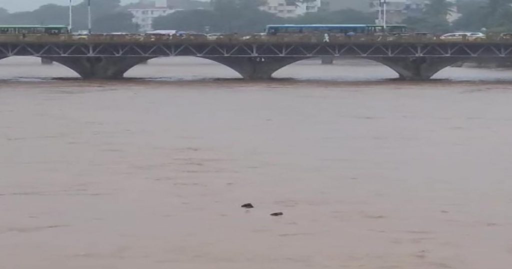 Boy falls into Mutha river while watching flood