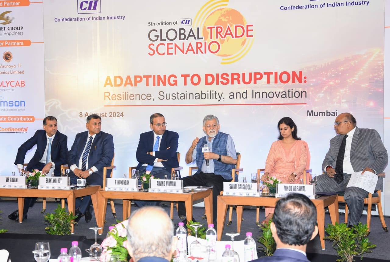 “Statesmust address gaps in education and skilling”: Member, NITI Aayog Dr Arvind Virmani  Fifth CII Global Trade Scenario Conference 2024 in Mumbai Focuses on Adapting to Disruption: Resilience, Sustainability