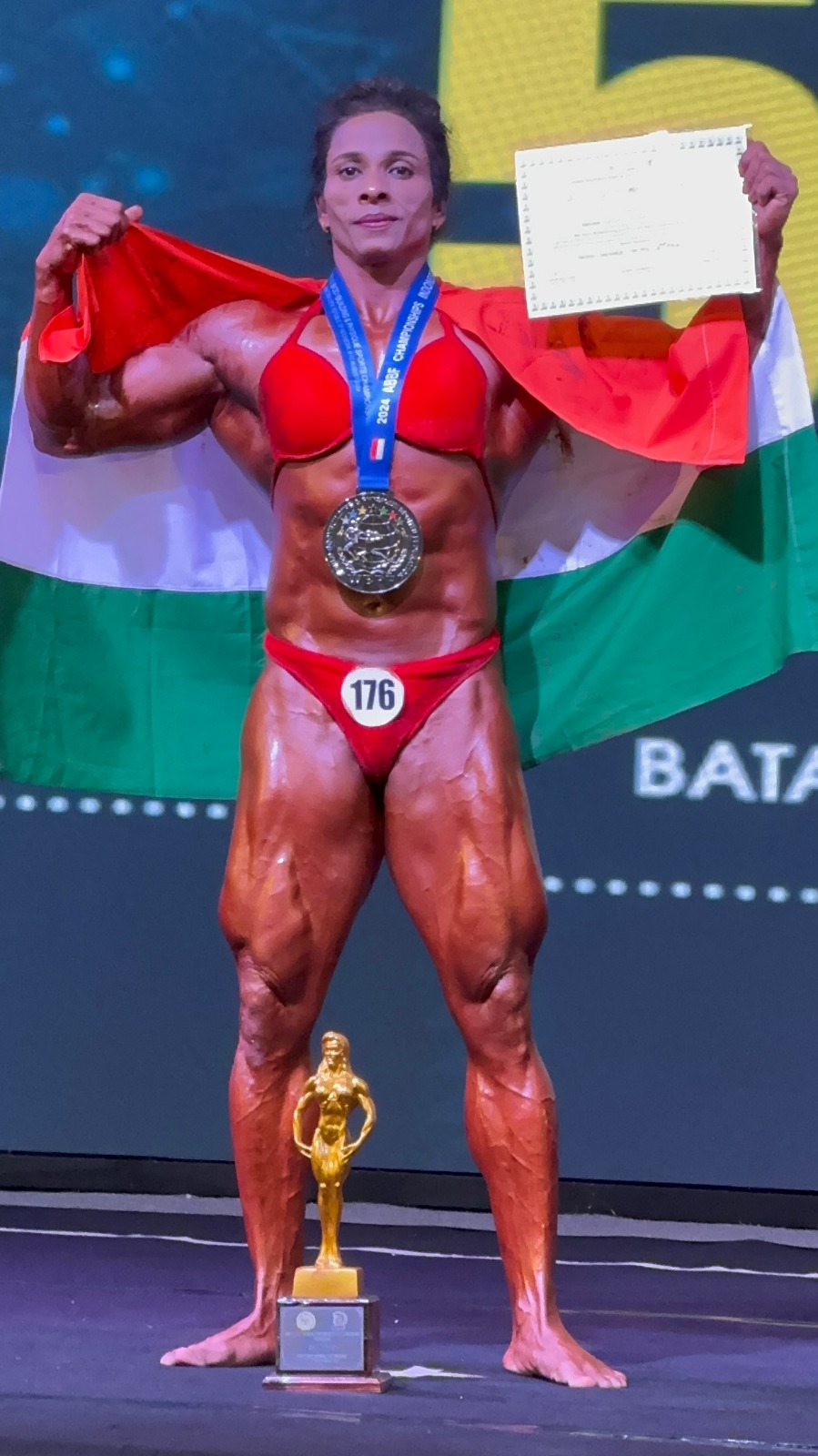 Vandana Thakur Wins Silver at Asian Bodybuilding Championship, Qualifies for World Championship