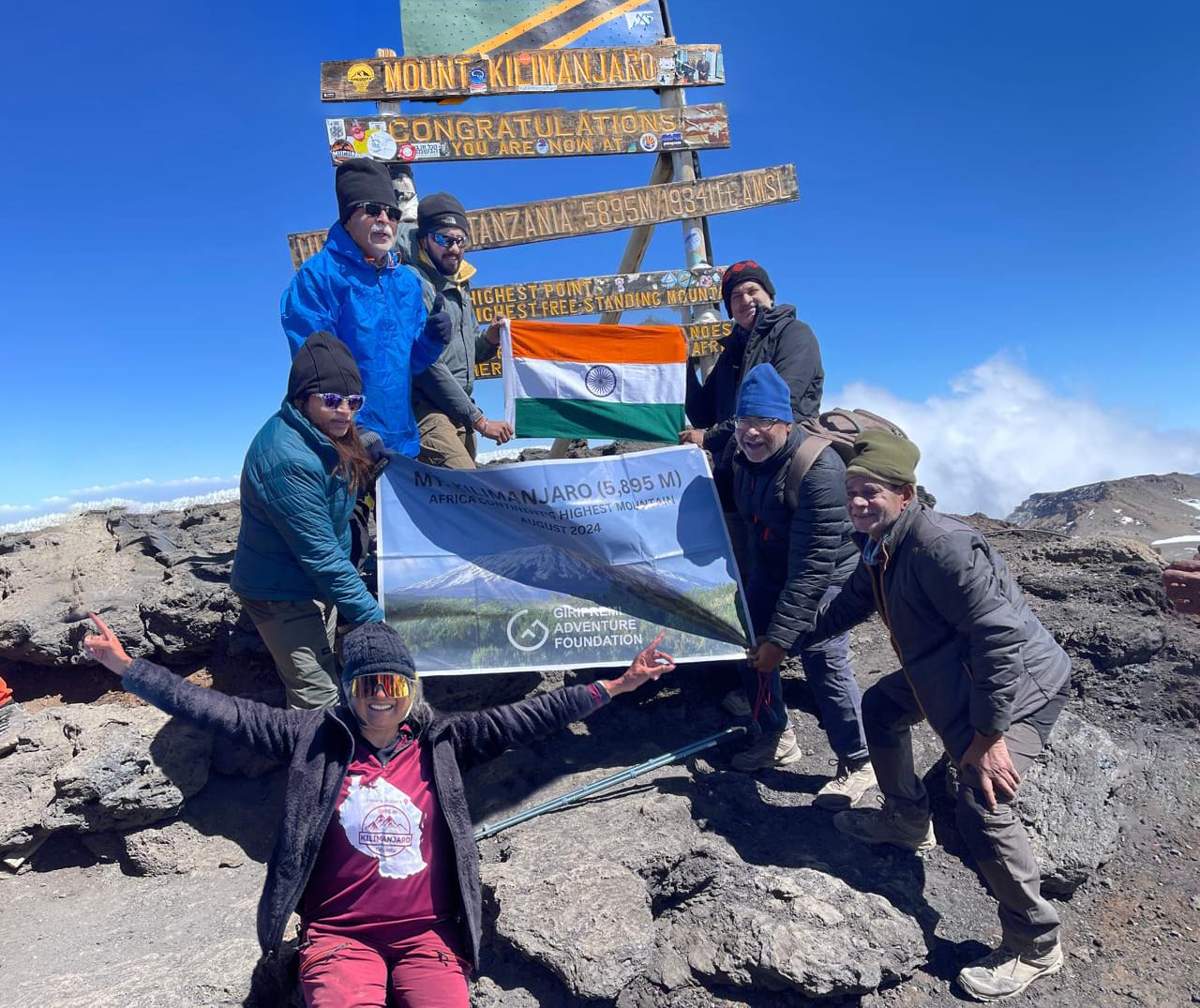 India's tricolor hoisted on Africa's highest mountain Kilimanjaro