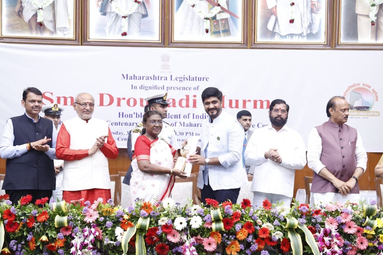 President Draupadi Murmu honors city MLA Siddharth Shirole for Best Speeches in assembly