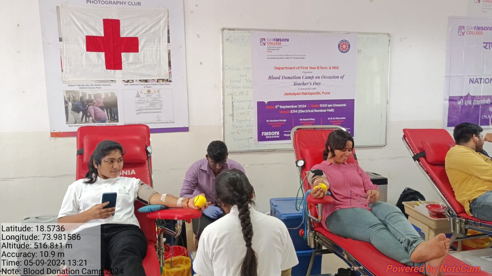 GHRCEM Pune Organised Blood Donation Camp on Teacher's Day