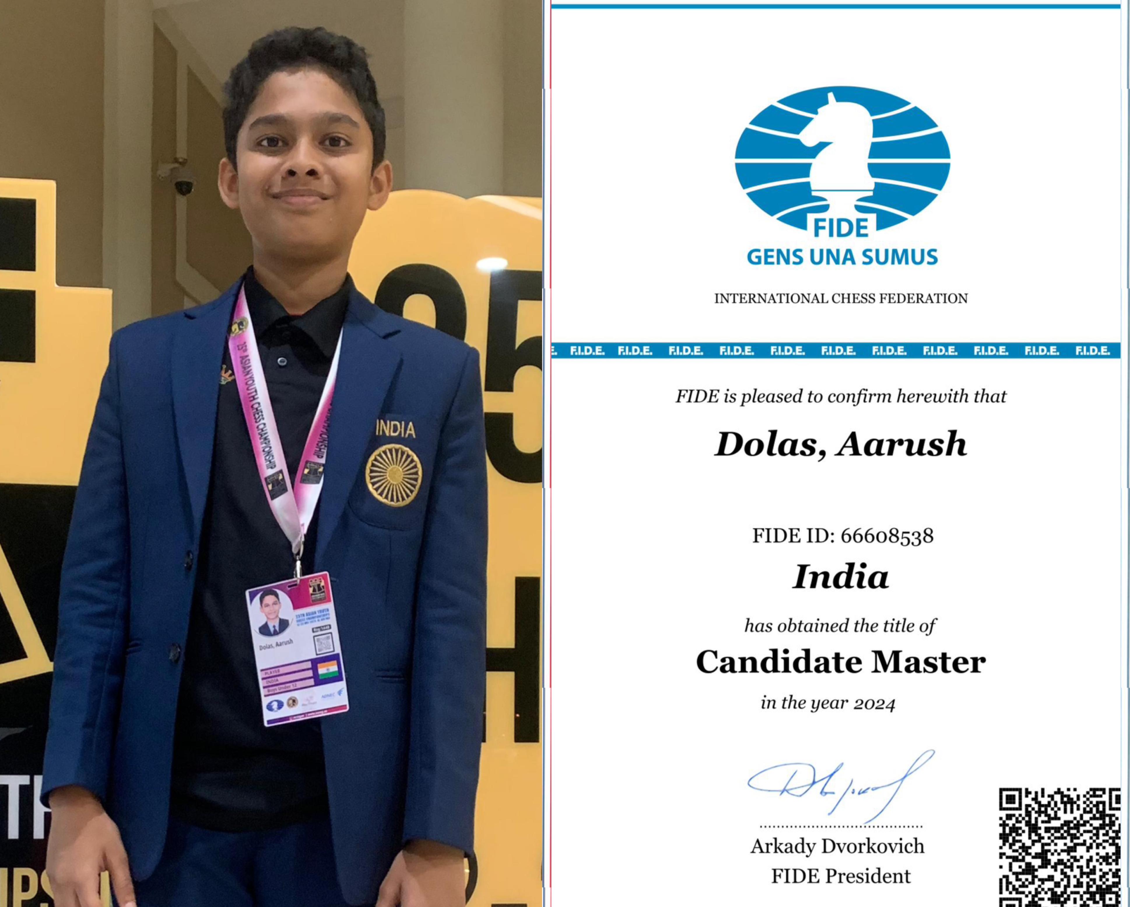 Pune's Aarush Dolas makes it big