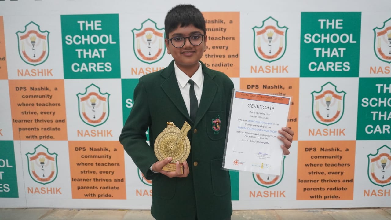 Aaryan Shukla of DPS Nashik Crowned World Champion at Mental Calculation World Cup -2024