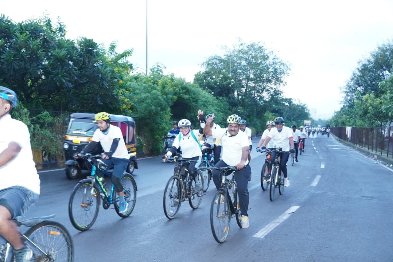 Over 500 Cyclists Unite for Heart Health at Aditya Birla Memorial Hospital's Cyclothon on World Heart Day