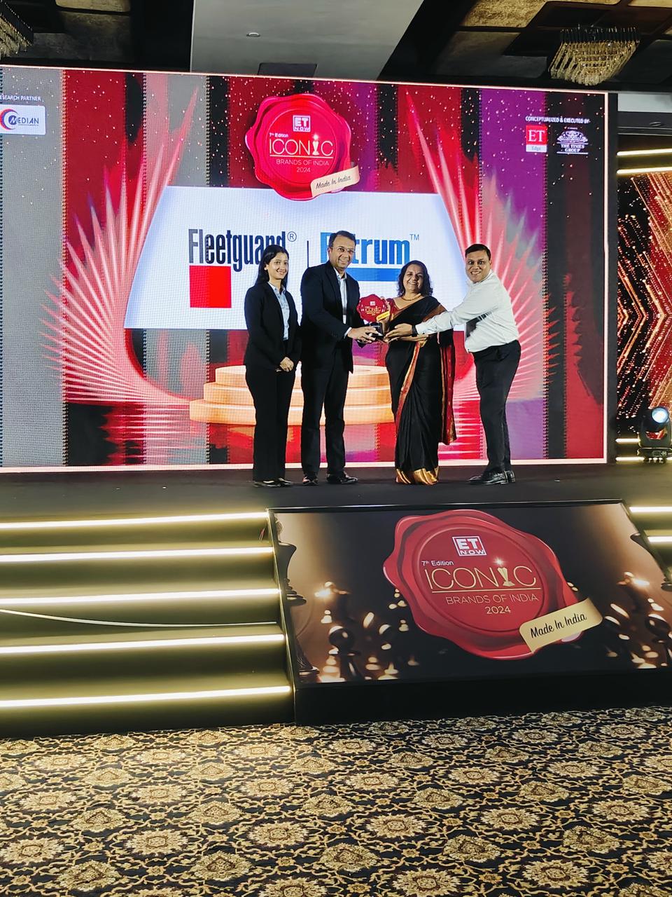 Fleetguard Filters Private Limited (FFPL) Wins Prestigious ‘Iconic Brands of India 2024’ at the 7th Edition of ET Now Iconic Brands of India Awards