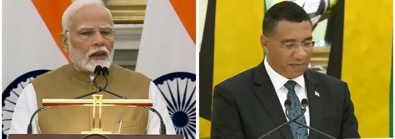 English Translation of Press Statement by Prime Minister Shri Narendra Modi at the Joint Press Conference with Prime Minister of Jamaica