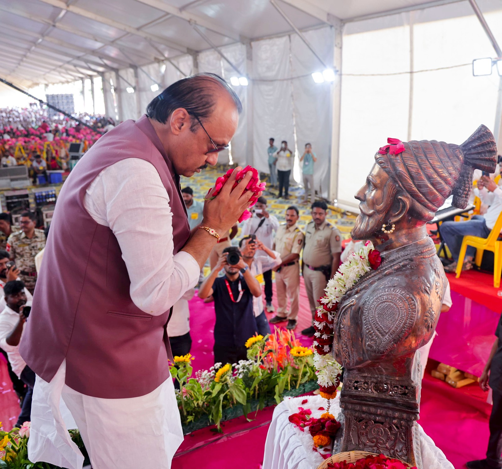 “We have doubled the duty allowance of around 40,000 home guards to Rs 1080 from Rs 570”: Deputy CM Ajit Pawar during his statewide Jan Sanman Yatra in Beed