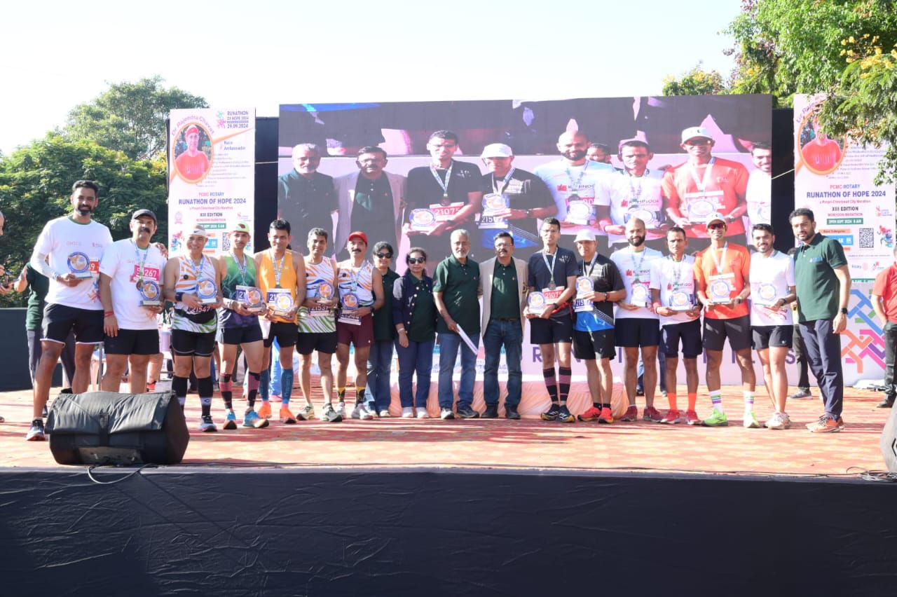 Successful organization of Runathon competition by Rotary Club of Nigdi