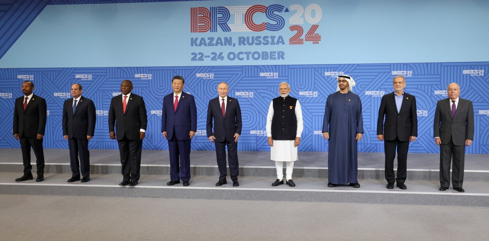 PM Modi: With fellow BRICS leaders at the Summit in Kazan, Russia. This Summit is special because we welcomed the new BRICS members. This forum has immense potential to make our planet better and more sustainable.