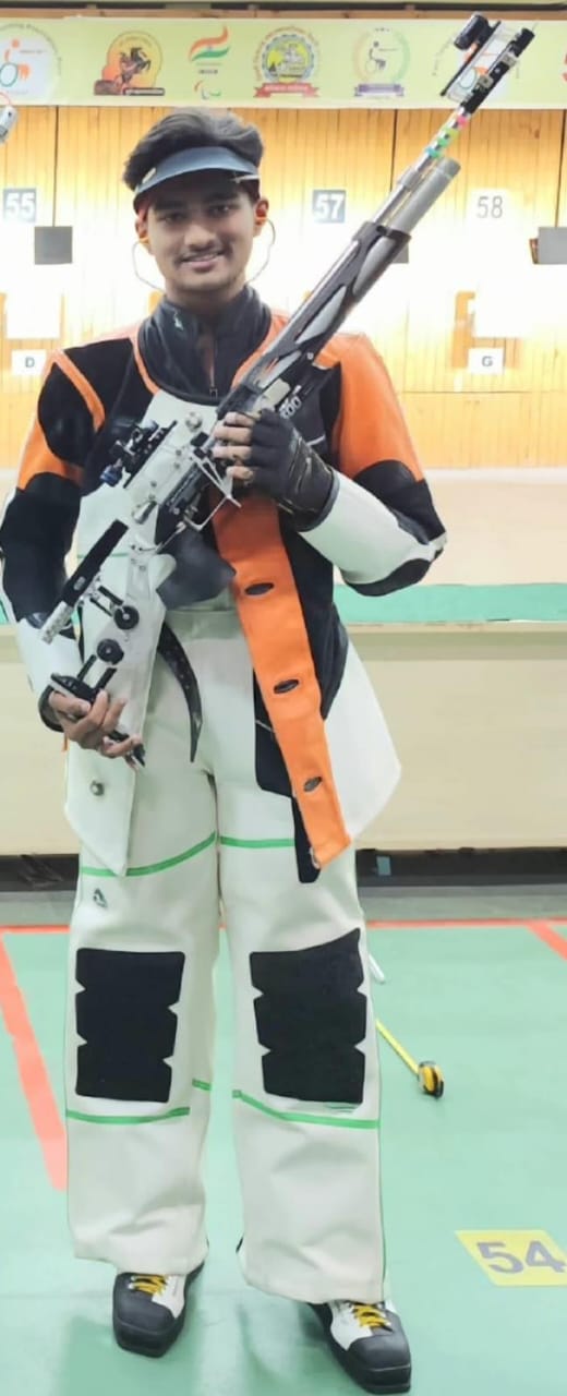 Radhesh bags the third position in State Level Air Rifle Competition